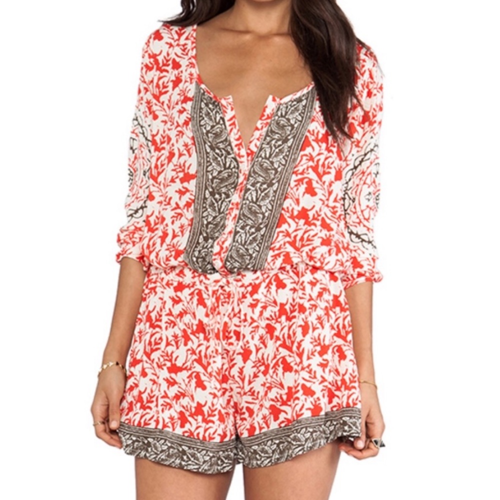 Free People Gardenia Resort Romper Drawstring